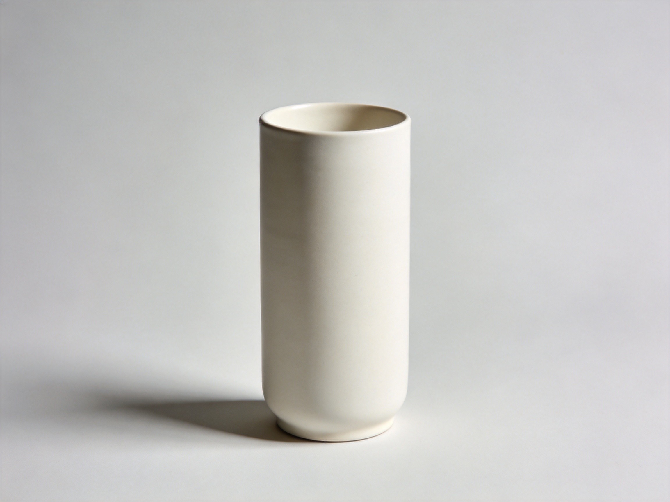 Minimalist Ceramic Cylinder Vase