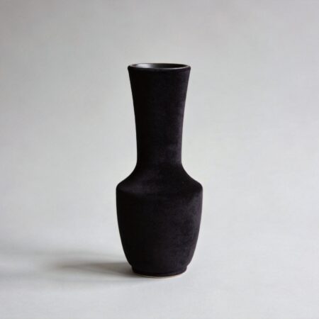Modern Matte Black Ceramic Vase
